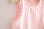 Ready Stock : Girl Plain Light Pink Singlet