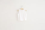 Ready Stock : Girl Plain White Singlet