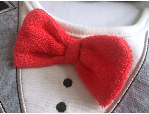 Ready Stock : Bib - Red Bow Gentleman