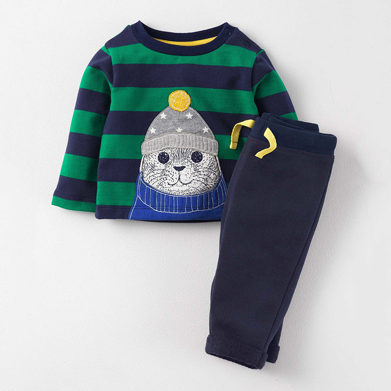 Ready Stock : The Snowy Seal Pajamas Set