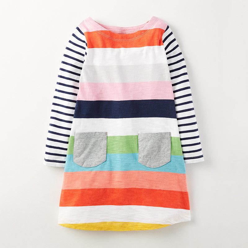 Ready Stock : The Colourful Stripes Dress