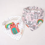 Ready Stock : Bib - Shade of  Rainbow (Set of 2)