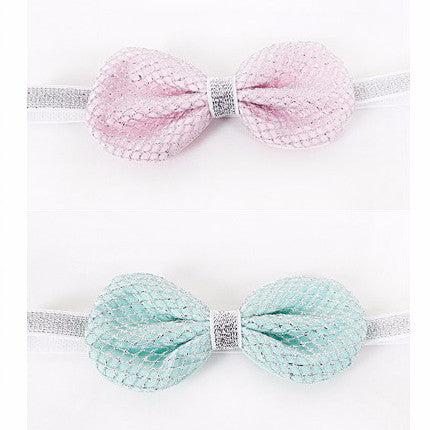 Shiny Bow Headwrap - 2 Colours Available