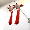 Ready Stock : Red Auspicious Rabbit Hairclips (Pair)
