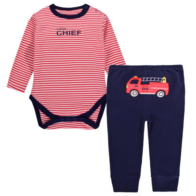 Ready Stock : Fire Engine Pajamas Set