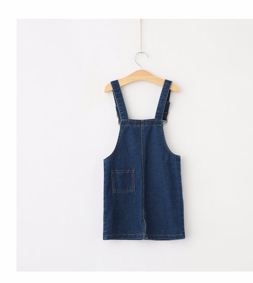 Ready Stock : Jeans Suspender Dress