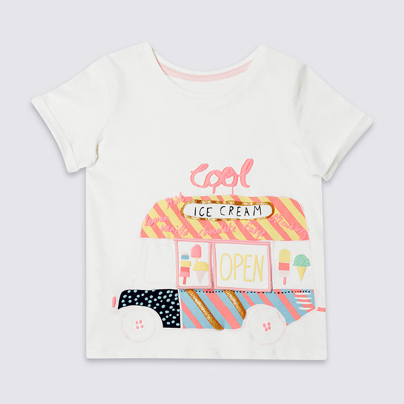 Ready Stock : The Ice-Cream Car Short Sleeve T-Shirt