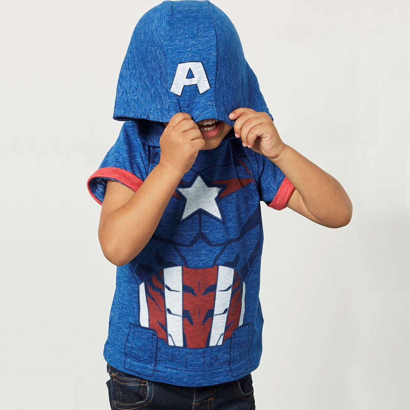 Ready Stock : Captain America Short Sleeve T-Shirt (Batch 4)