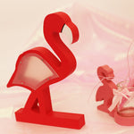 READY STOCK : Hand-Painted Flamingo Wood Money Box