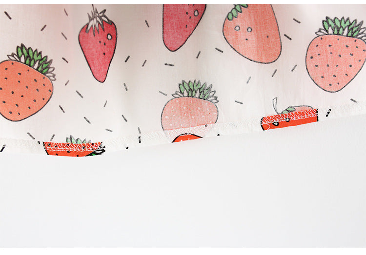 Ready Stock : Strawberry Cotton Dress