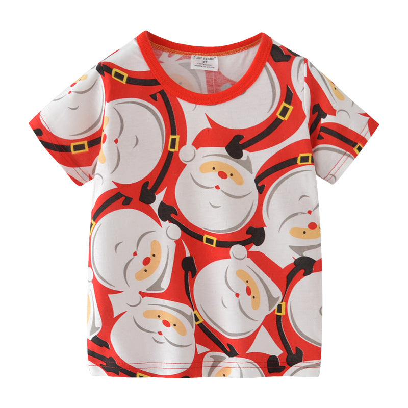 Ready Stock : Santa Short Sleeve T-Shirt