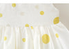 Ready Stock : Green Polka Dots Dress (Free Matching Hat)
