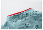 Ready Stock : Flower Cheongsam  Dress (Mint)