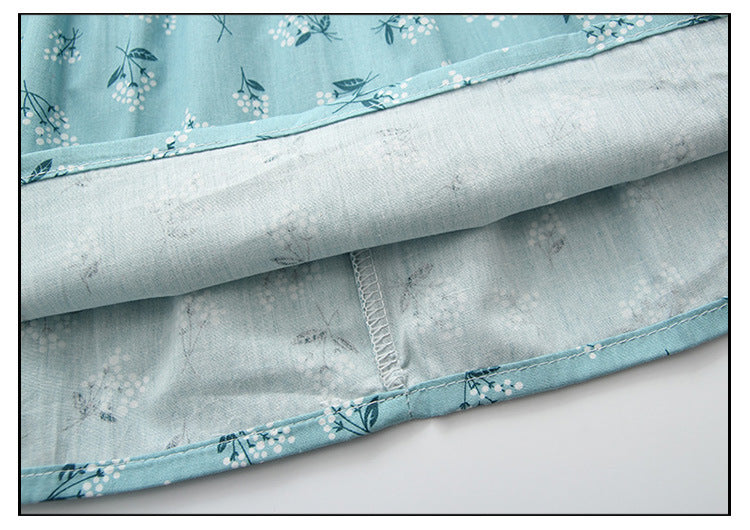 Ready Stock : Flower Cheongsam  Dress (Mint)