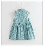 Ready Stock : Flower Cheongsam  Dress (Mint)