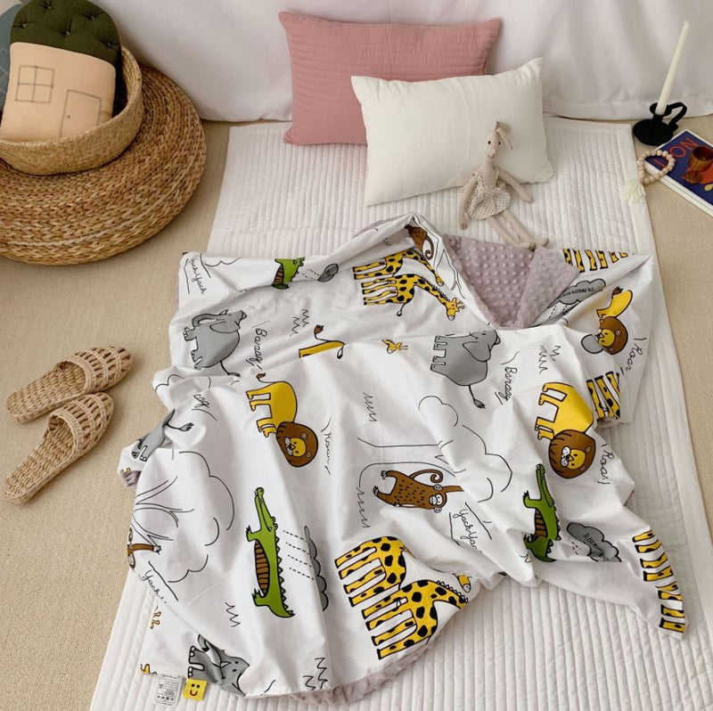 PRE ORDER : PREMIUM MINKY BLANKET / QUILT COVER - WILD WILD WORLD