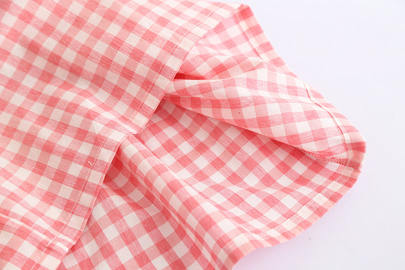 Ready Stock : Pink Checkers  Dress (Batch 2)