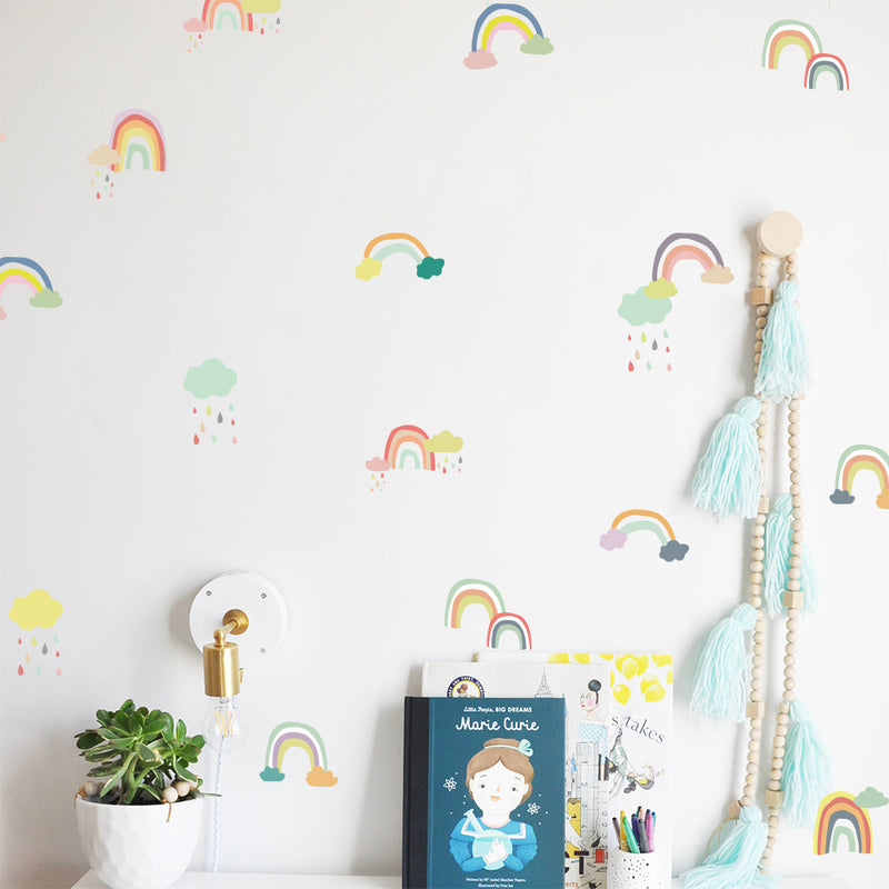 Ready Stock : Rainbow NURSERY STICKERS