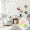 Ready Stock : Colourful Dots NURSERY STICKERS