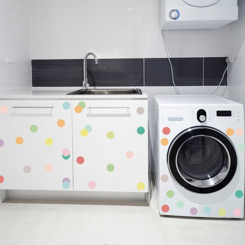 Ready Stock : Colourful Dots NURSERY STICKERS