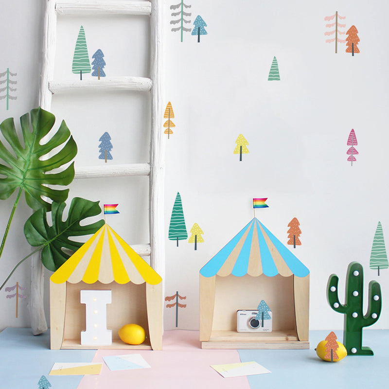 Ready Stock : Cute Little Trees NURSERY STICKERS