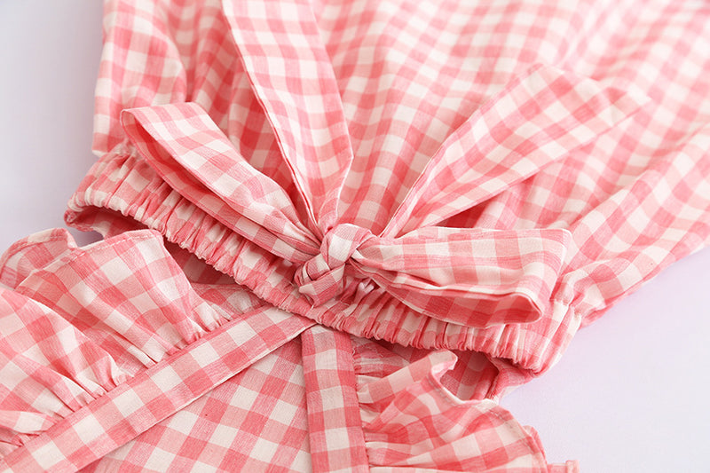 Ready Stock : Pink Checkers  Dress (Batch 2)