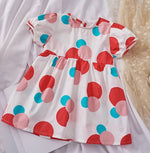 Ready Stock : Polka Dots Puffy Sleeves Dress