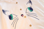 Ready Stock : Meow Meow Long Sleeve Shirt (Suitable for boy & girl)