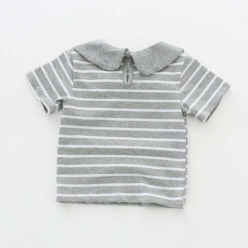 Ready Stock : Mini Sailor Blouse (Grey)