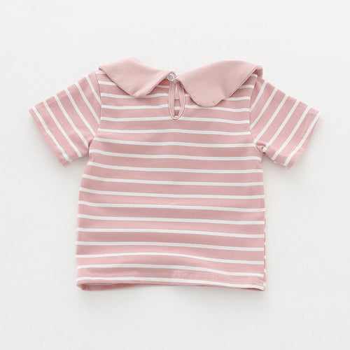 Ready Stock : Mini Sailor Blouse (Dusty Pink)