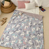 PRE ORDER : PREMIUM MINKY BLANKET / QUILT COVER - UNICORN GREY