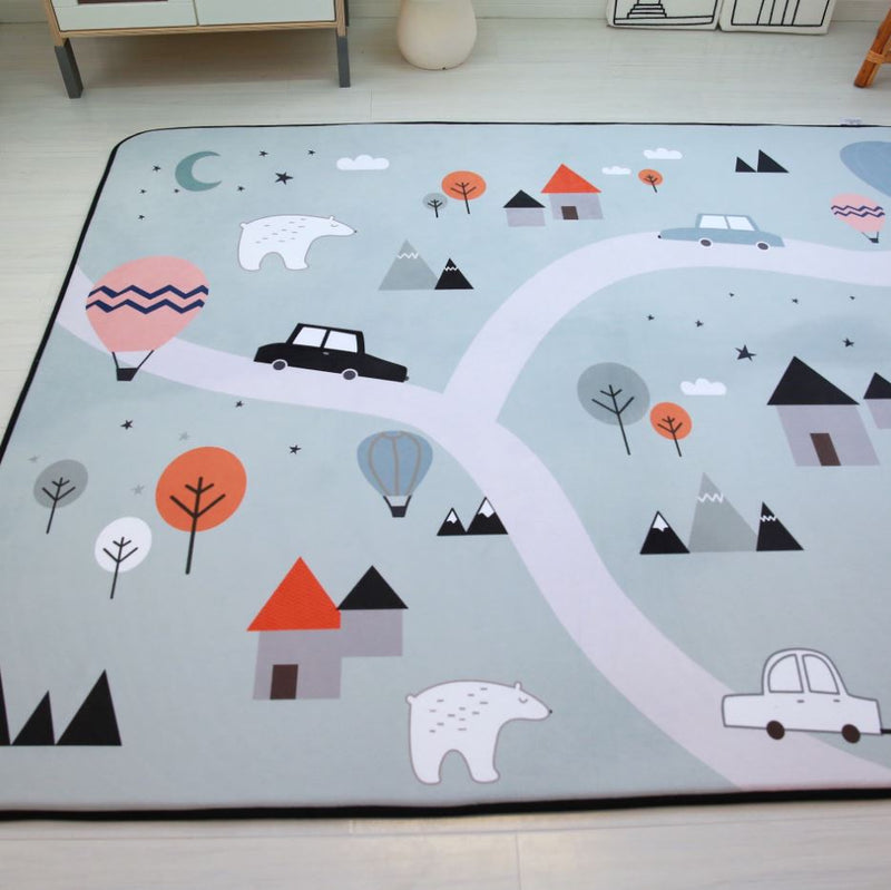 PRE ORDER : PREMIUM VELVET NURSERY LARGE MAT (DESIGN 9)