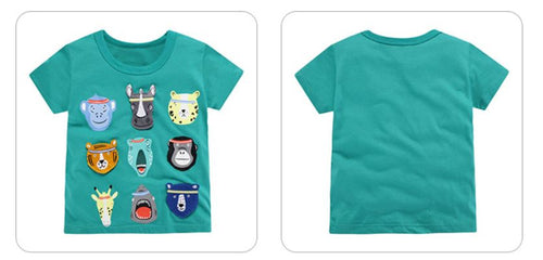 Ready Stock : Animal Fun Short Sleeve T-Shirt