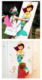 READY STOCK : Pin on the Tail Felt Mermaid (100cm tall)