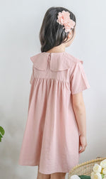 Ready Stock : Dusty Pink Princess Cotton Dress