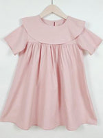 Ready Stock : Dusty Pink Princess Cotton Dress