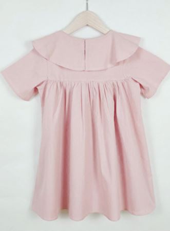 Ready Stock : Dusty Pink Princess Cotton Dress