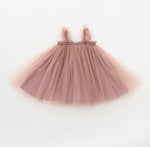 Ready Stock : Fluffy Short Tutu Dress ( Dusty Pink)