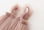 Ready Stock : Fluffy Short Tutu Dress (Grey)