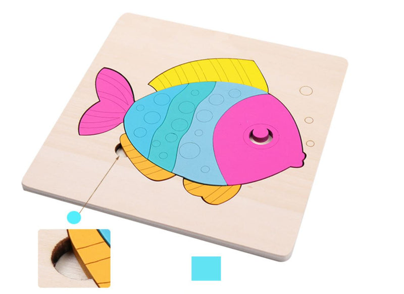 Ready Stock : WOODEN PUZZLE (FISH)