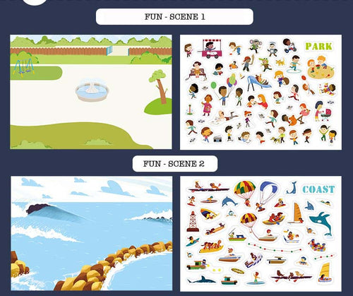 PRE-ORDER : MIDEER ELECTROSTATIC STICKER PUZZLE (FUN THEME)