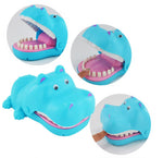 READY STOCK : Dentist Hippo Biting Fun Game ( Pink / Blue)