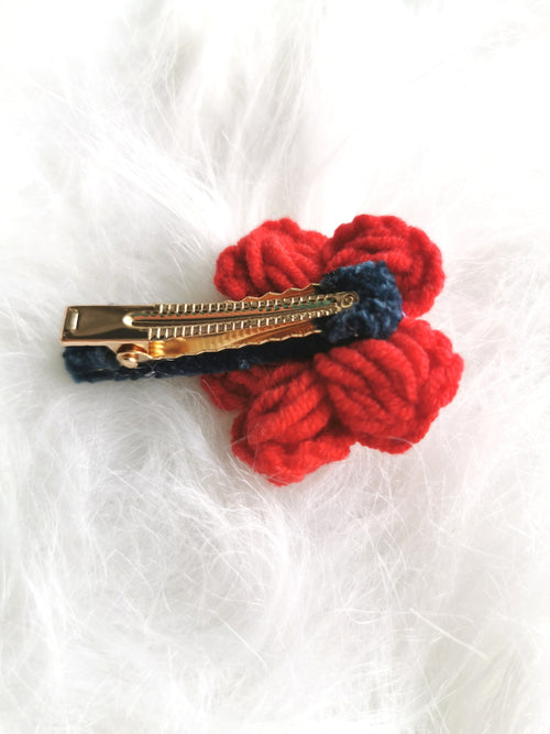 Ready Stock : Yellow Flower Crochet Hairclip