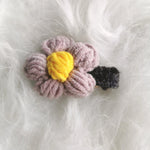 Ready Stock : Dusty Purple Flower Crochet Hairclip