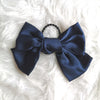 Ready Stock: Big Bow Hair Tie (Dark Blue)