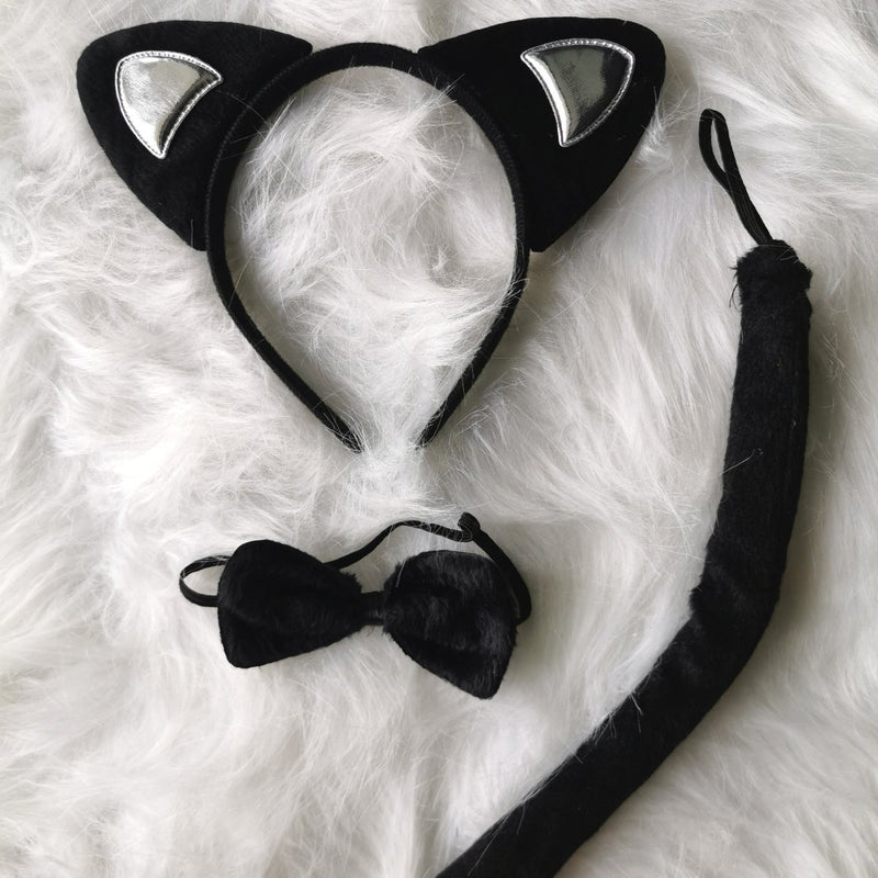 Ready Stock: Black Meow Meow Cat Ear (Set)