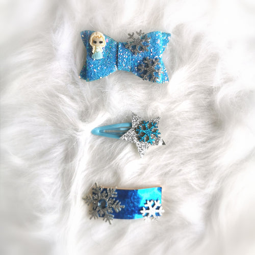 Ready Stock : Frozen Hairclip Set (3 Designs Available)