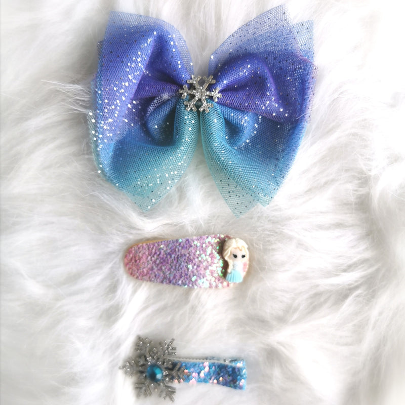 Ready Stock : Frozen Hairclip Set (3 Designs Available)