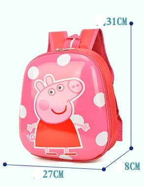 Ready Stock : Hardcase Peppa Pig Backpack (Pink)