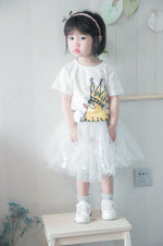 Ready Stock : Sequin Tutu Skirt (White)